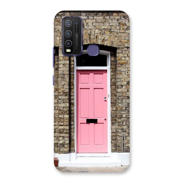 Pastel Pink Door Back Case for Vivo Y30