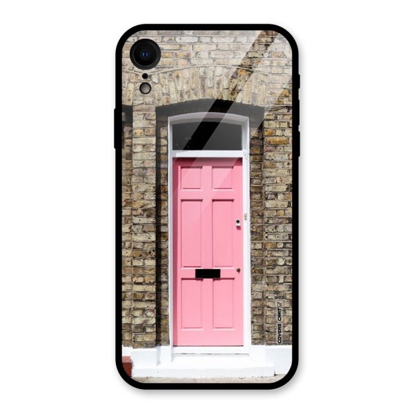 Pastel Pink Door Glass Back Case for XR