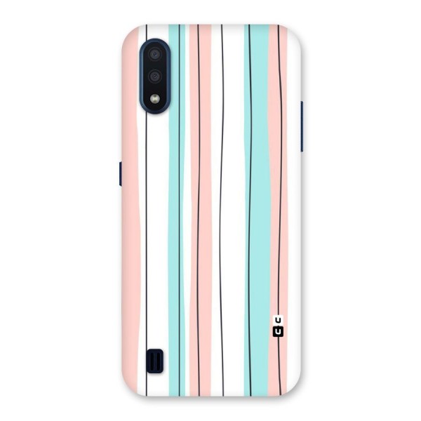 Pastel Tri Stripes Back Case for Galaxy M01