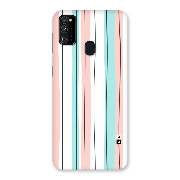 Pastel Tri Stripes Back Case for Galaxy M21