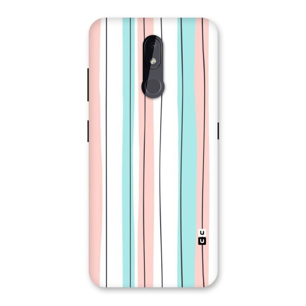 Pastel Tri Stripes Back Case for Nokia 3.2