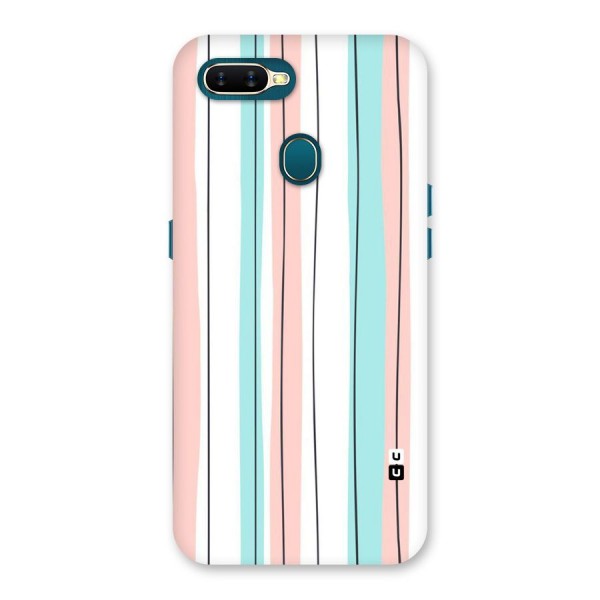 Pastel Tri Stripes Back Case for Oppo A12