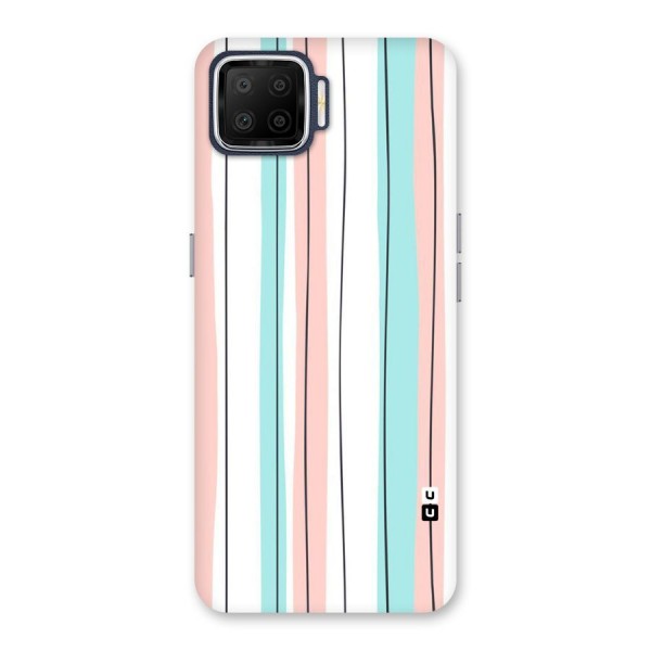 Pastel Tri Stripes Back Case for Oppo F17