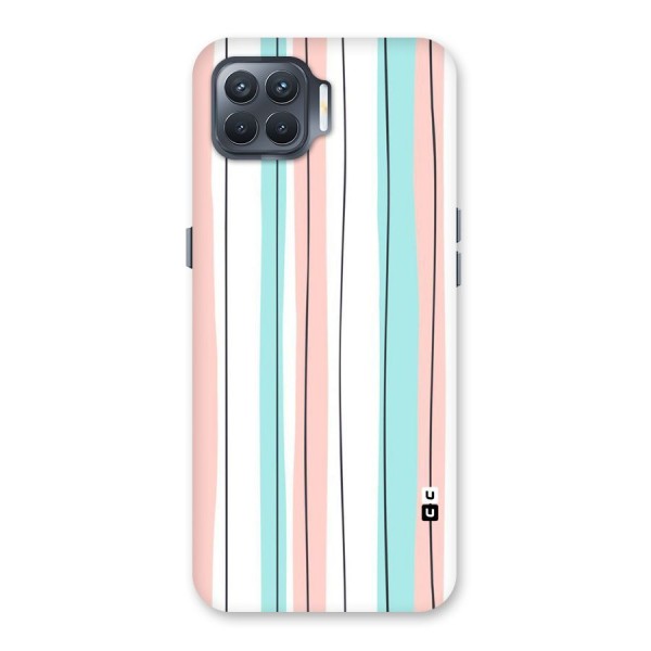 Pastel Tri Stripes Back Case for Oppo F17 Pro