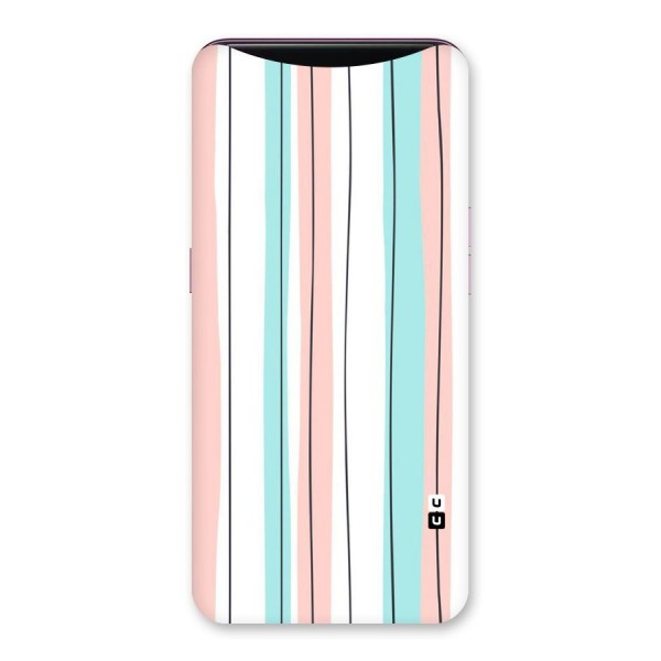 Pastel Tri Stripes Back Case for Oppo Find X