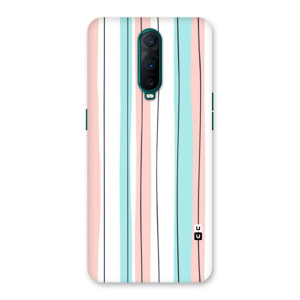 Pastel Tri Stripes Back Case for Oppo R17 Pro