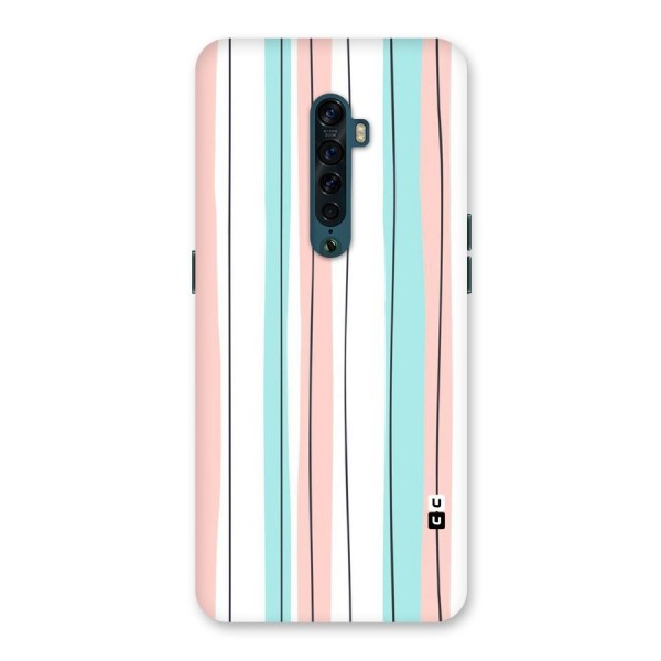 Pastel Tri Stripes Back Case for Oppo Reno2