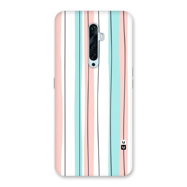 Pastel Tri Stripes Back Case for Oppo Reno2 Z