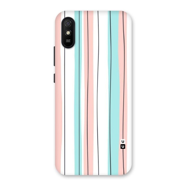 Pastel Tri Stripes Back Case for Redmi 9i