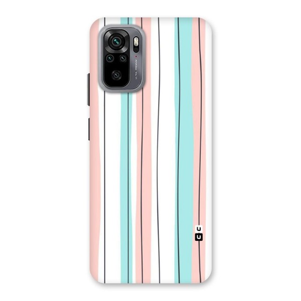 Pastel Tri Stripes Back Case for Redmi Note 10