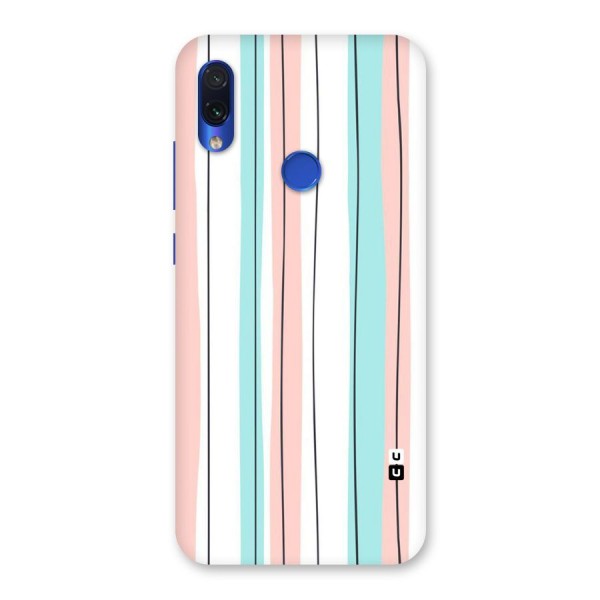 Pastel Tri Stripes Back Case for Redmi Note 7