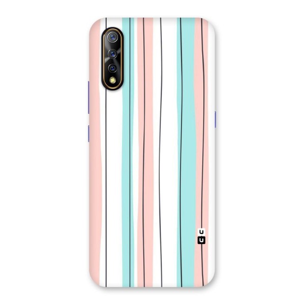 Pastel Tri Stripes Back Case for Vivo S1