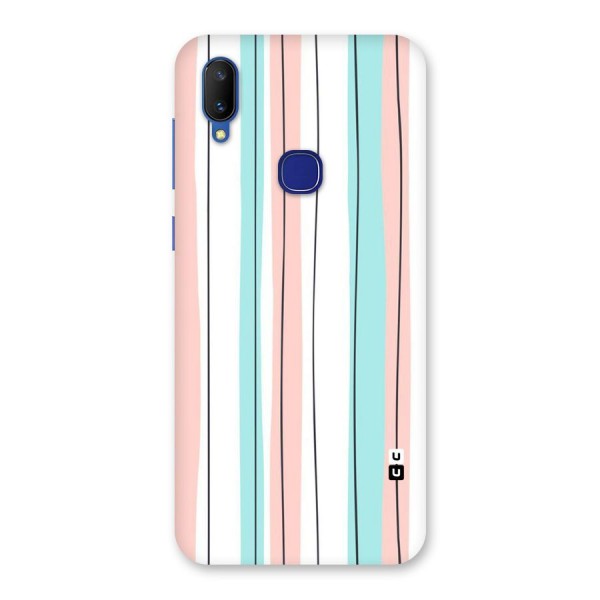 Pastel Tri Stripes Back Case for Vivo V11