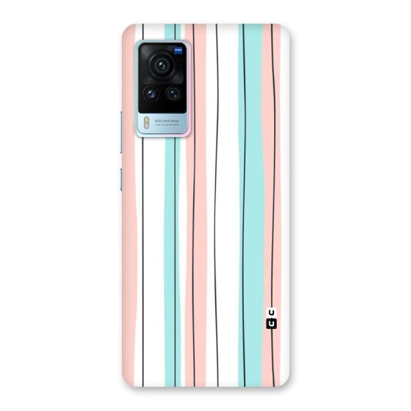 Pastel Tri Stripes Back Case for Vivo X60 Pro