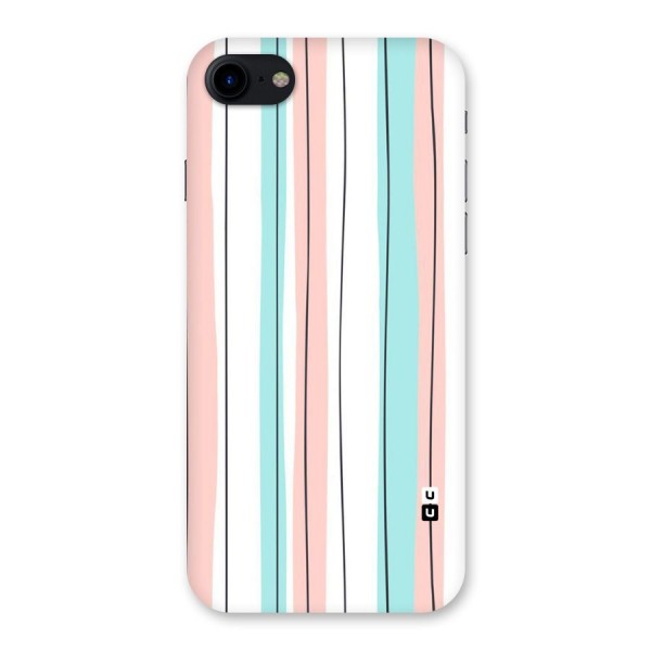 Pastel Tri Stripes Back Case for iPhone SE 2020