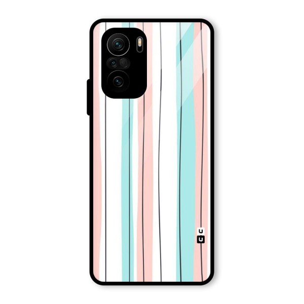 Pastel Tri Stripes Glass Back Case for Mi 11x