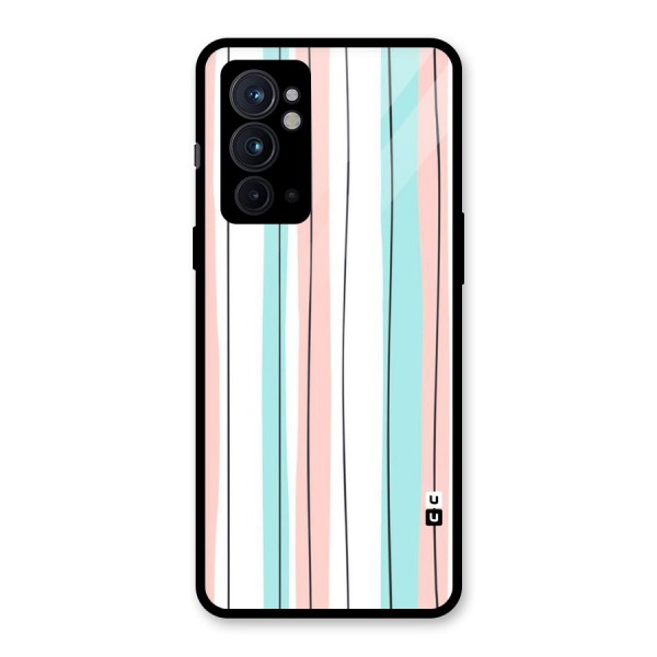 Pastel Tri Stripes Glass Back Case for OnePlus 9RT 5G
