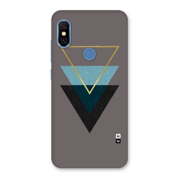 Pastel Triangle Back Case for Redmi Note 6 Pro