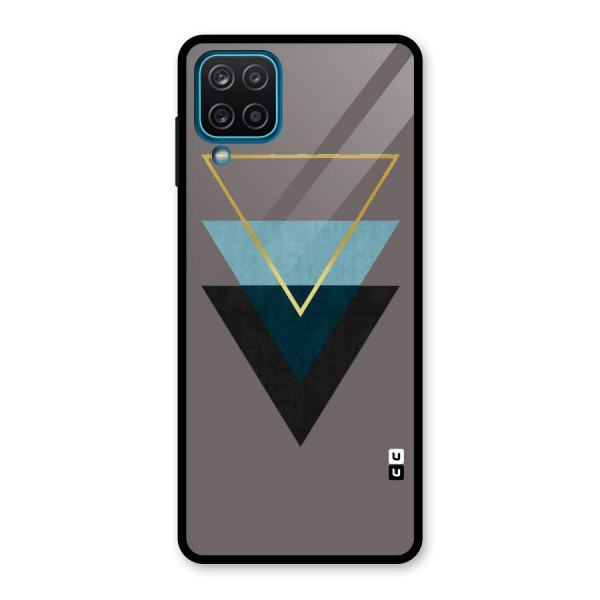 Pastel Triangle Glass Back Case for Galaxy A12