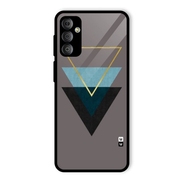 Pastel Triangle Glass Back Case for Galaxy F23