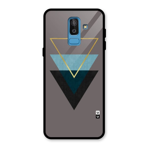 Pastel Triangle Glass Back Case for Galaxy J8