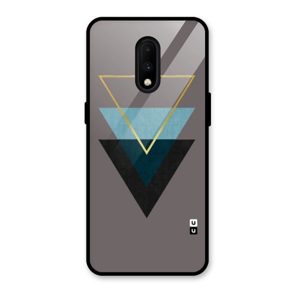 Pastel Triangle Glass Back Case for OnePlus 7