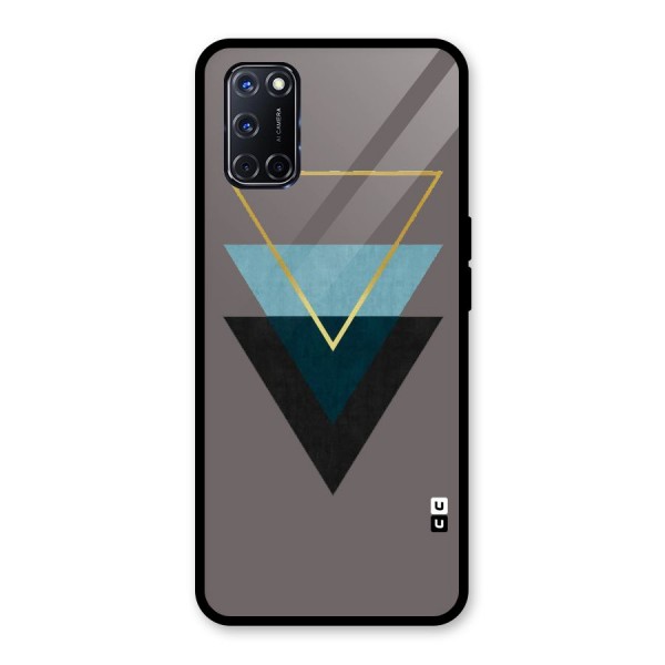 Pastel Triangle Glass Back Case for Oppo A52