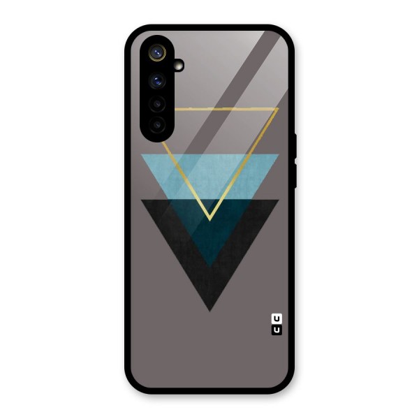 Pastel Triangle Glass Back Case for Realme 6