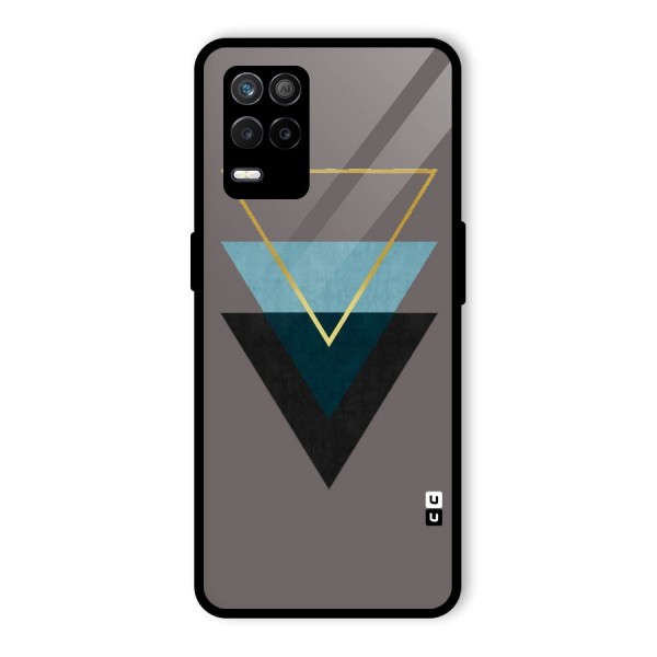 Pastel Triangle Glass Back Case for Realme 9 5G