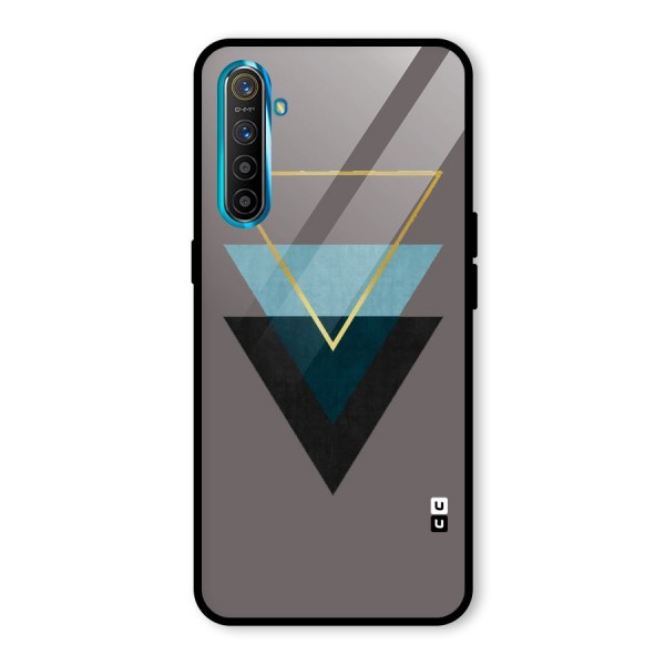 Pastel Triangle Glass Back Case for Realme XT