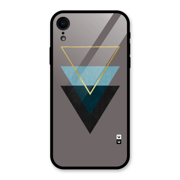 Pastel Triangle Glass Back Case for XR