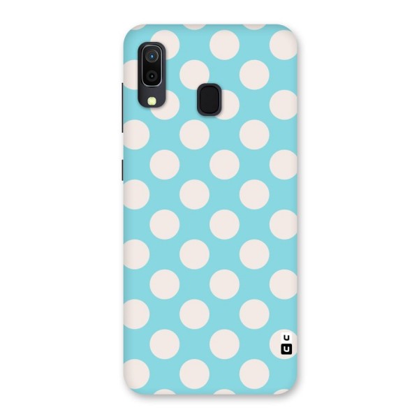 Pastel White Polka Dots Back Case for Galaxy A20