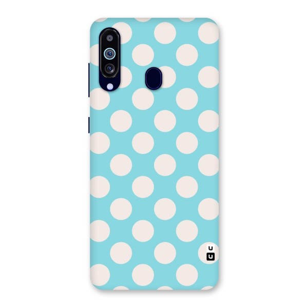 Pastel White Polka Dots Back Case for Galaxy A60