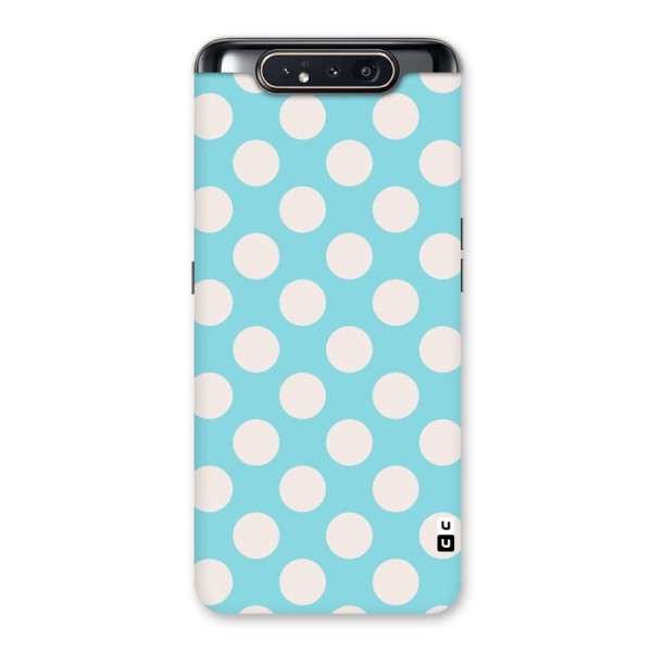 Pastel White Polka Dots Back Case for Galaxy A80