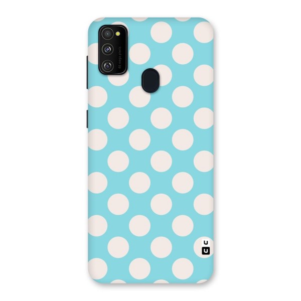 Pastel White Polka Dots Back Case for Galaxy M21