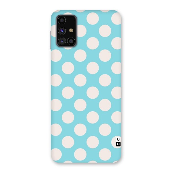 Pastel White Polka Dots Back Case for Galaxy M31s