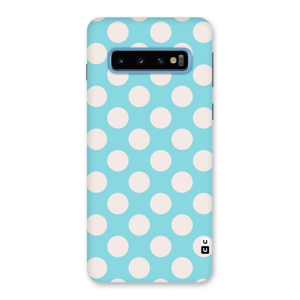 Pastel White Polka Dots Back Case for Galaxy S10