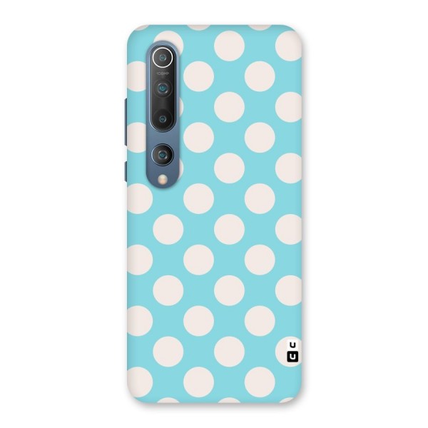 Pastel White Polka Dots Back Case for Mi 10