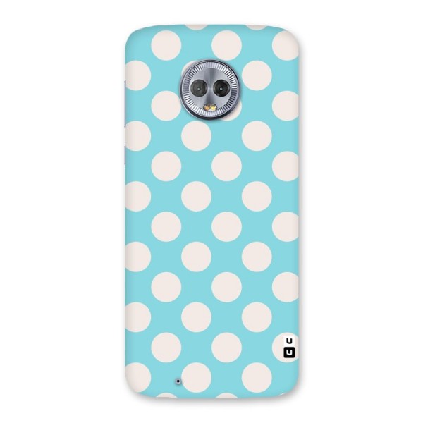 Pastel White Polka Dots Back Case for Moto G6