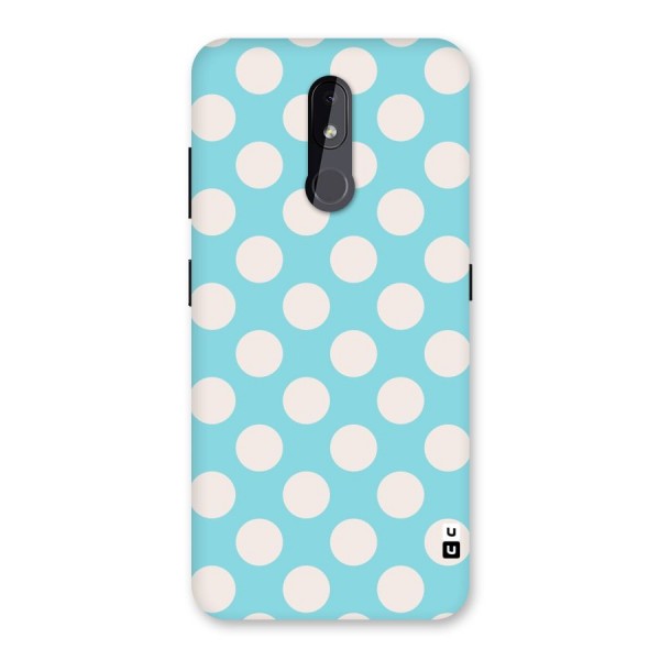 Pastel White Polka Dots Back Case for Nokia 3.2