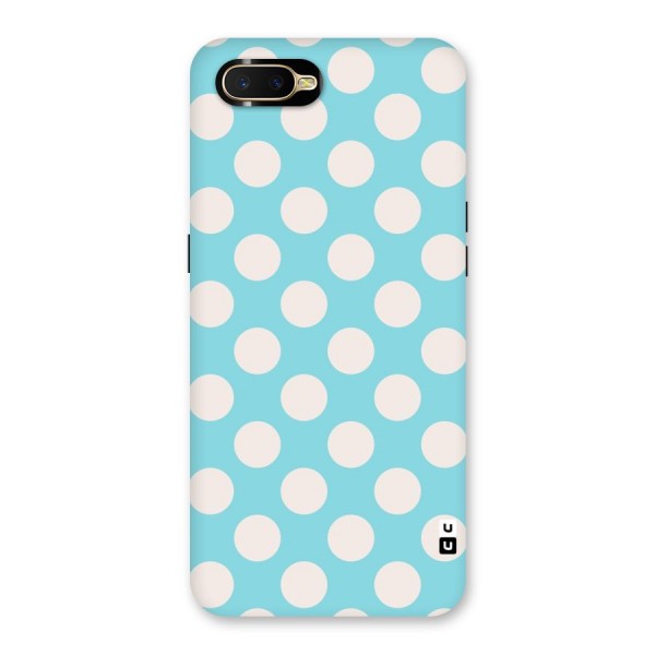 Pastel White Polka Dots Back Case for Oppo K1