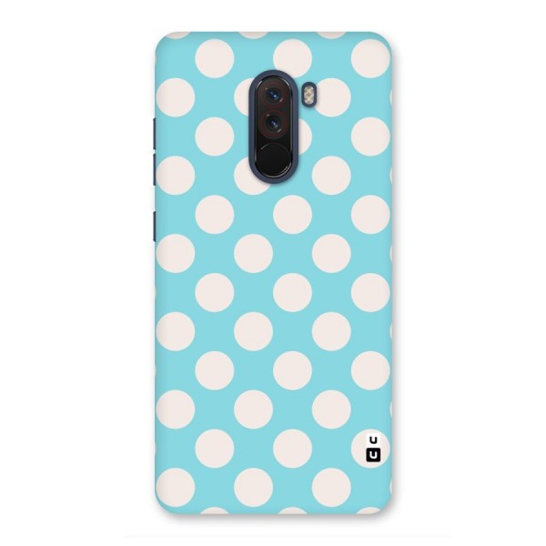 Pastel White Polka Dots Back Case for Poco F1