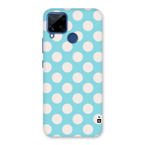 Pastel White Polka Dots Back Case for Realme C12