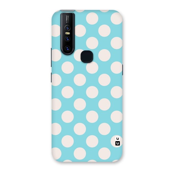 Pastel White Polka Dots Back Case for Vivo V15