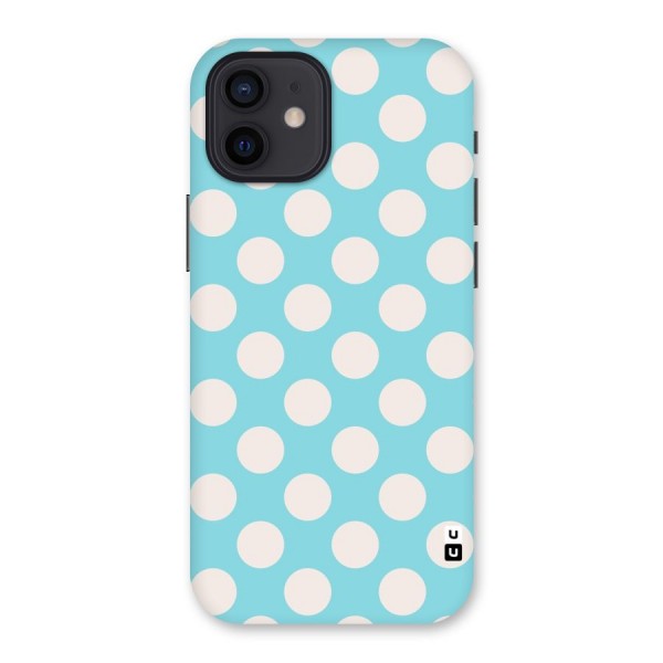 Pastel White Polka Dots Back Case for iPhone 12