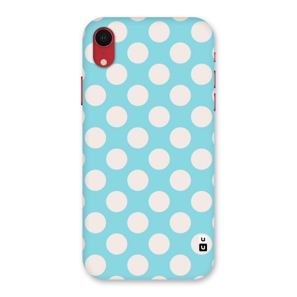 Pastel White Polka Dots Back Case for iPhone XR