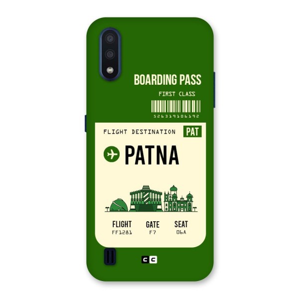 Patna Boarding Pass Back Case for Galaxy M01