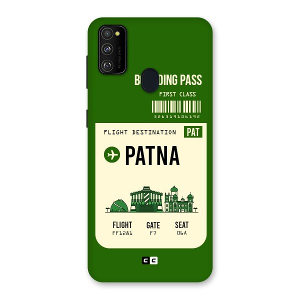 Patna Boarding Pass Back Case for Galaxy M21