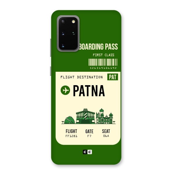 Patna Boarding Pass Back Case for Galaxy S20 Plus