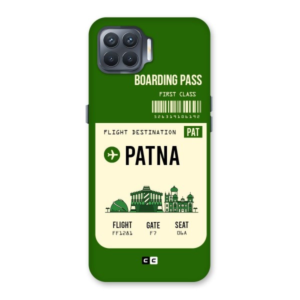 Patna Boarding Pass Back Case for Oppo F17 Pro